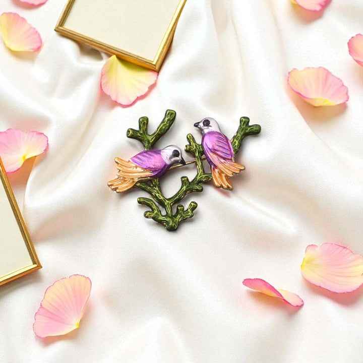 Multicolor Whispering Wings Brooch