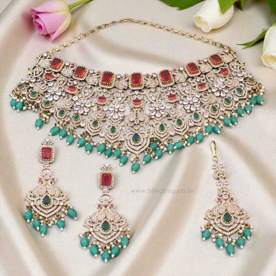 Multicolor Xavielle Victorian Jewellery Set - New Arrival