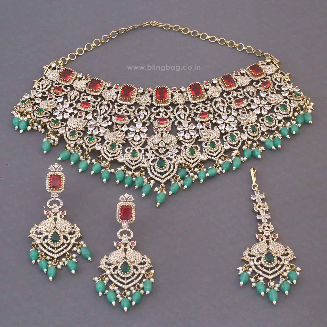 Multicolor Xavielle Victorian Jewellery Set - New Arrival