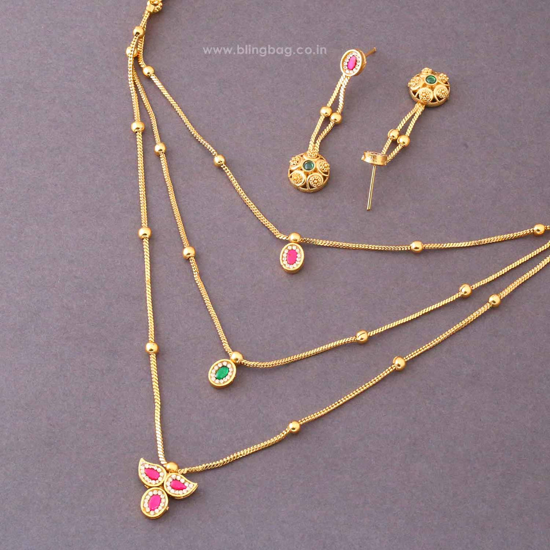 Multicolor Yashikaita Antique Jewellery Set- New Arrival