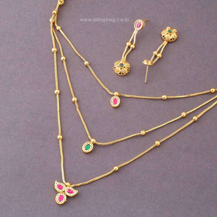 Multicolor Yashikaita Antique Jewellery Set- New Arrival