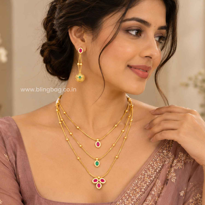 Multicolor Yashikaita Antique Jewellery Set- New Arrival