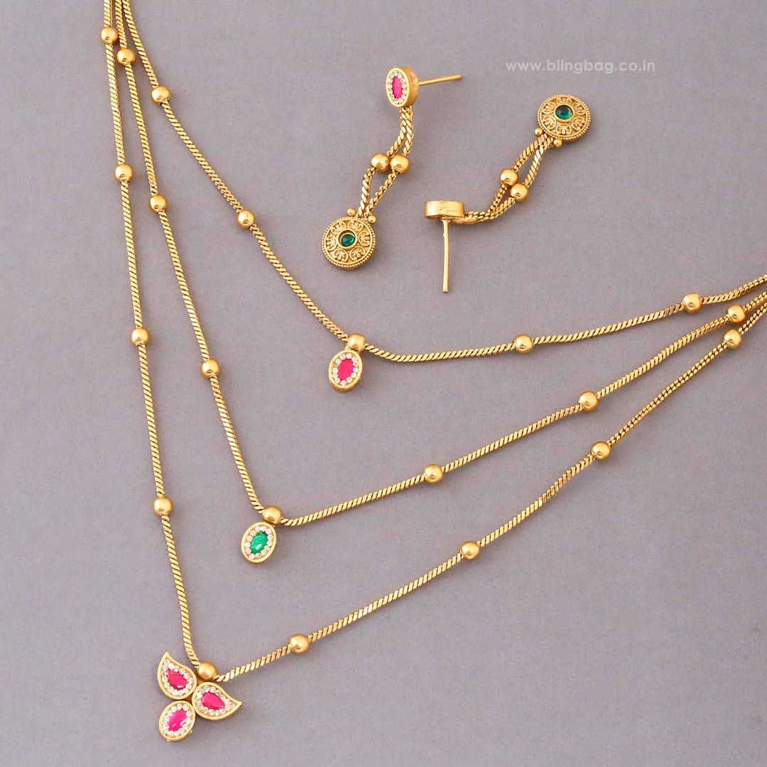 Multicolor Yashikaita Antique Jewellery Set- New Arrival