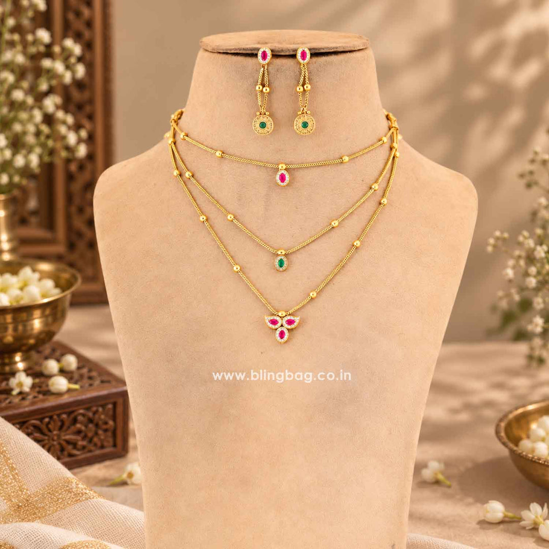 Multicolor Yashikaita Antique Jewellery Set- New Arrival