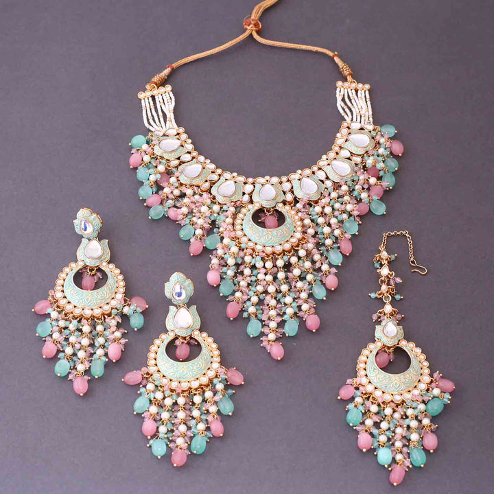 Multicolor Yashuma Kundan Jewellery Set