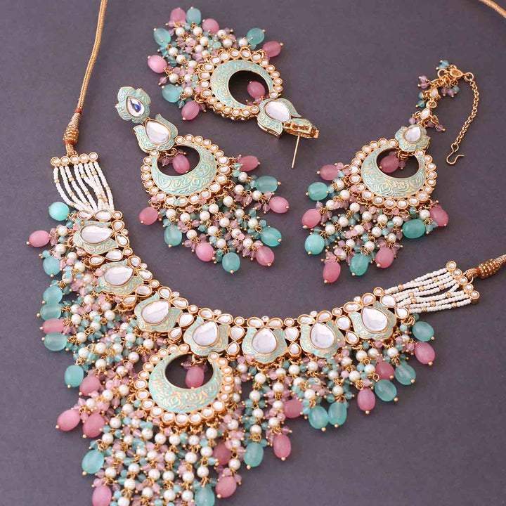 Multicolor Yashuma Kundan Jewellery Set
