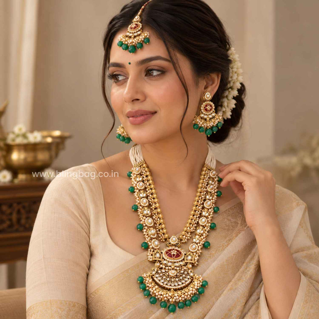 Multicolor Yuvanya Kundan Jewellery Set - New Arrival