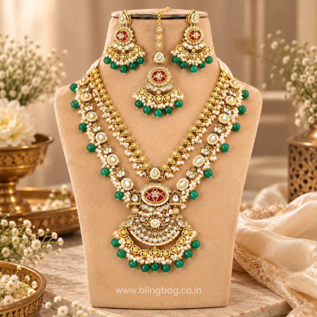 Multicolor Yuvanya Kundan Jewellery Set - New Arrival