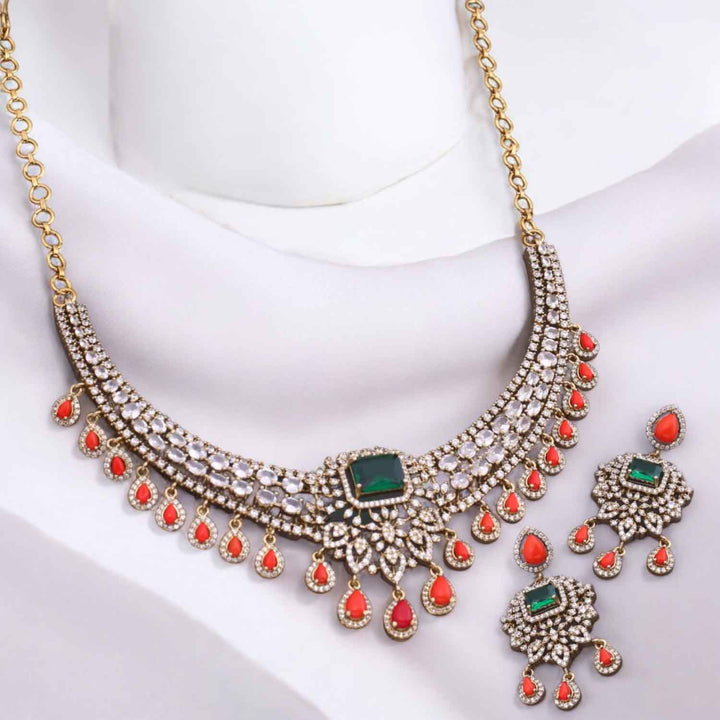 Multicolor Zavier Hasli Victorian Jewellery Set - New Arrival