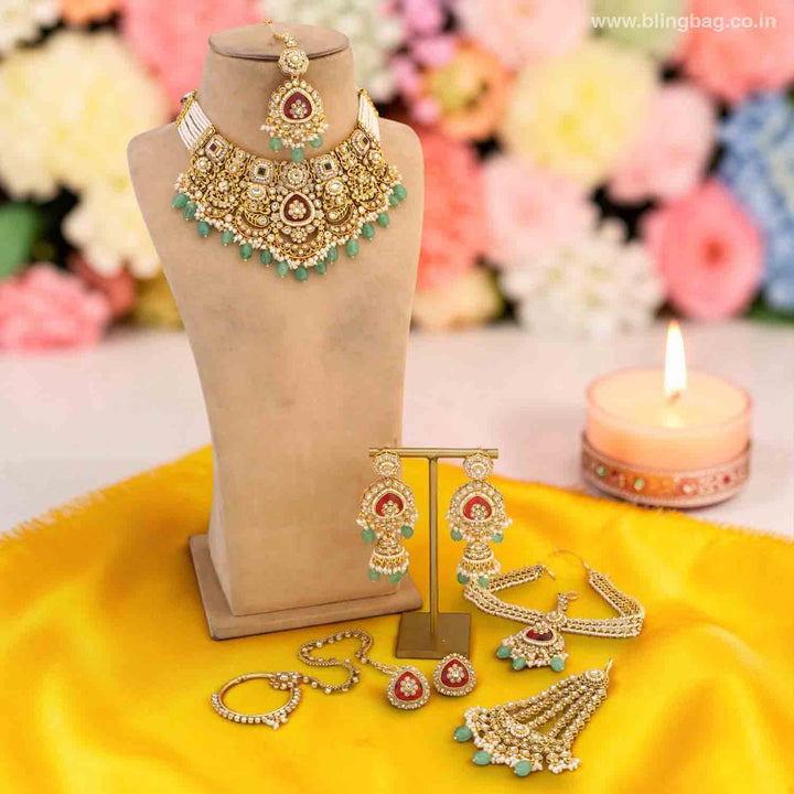 Multicolor Zayyani Bridal Jewellery Set