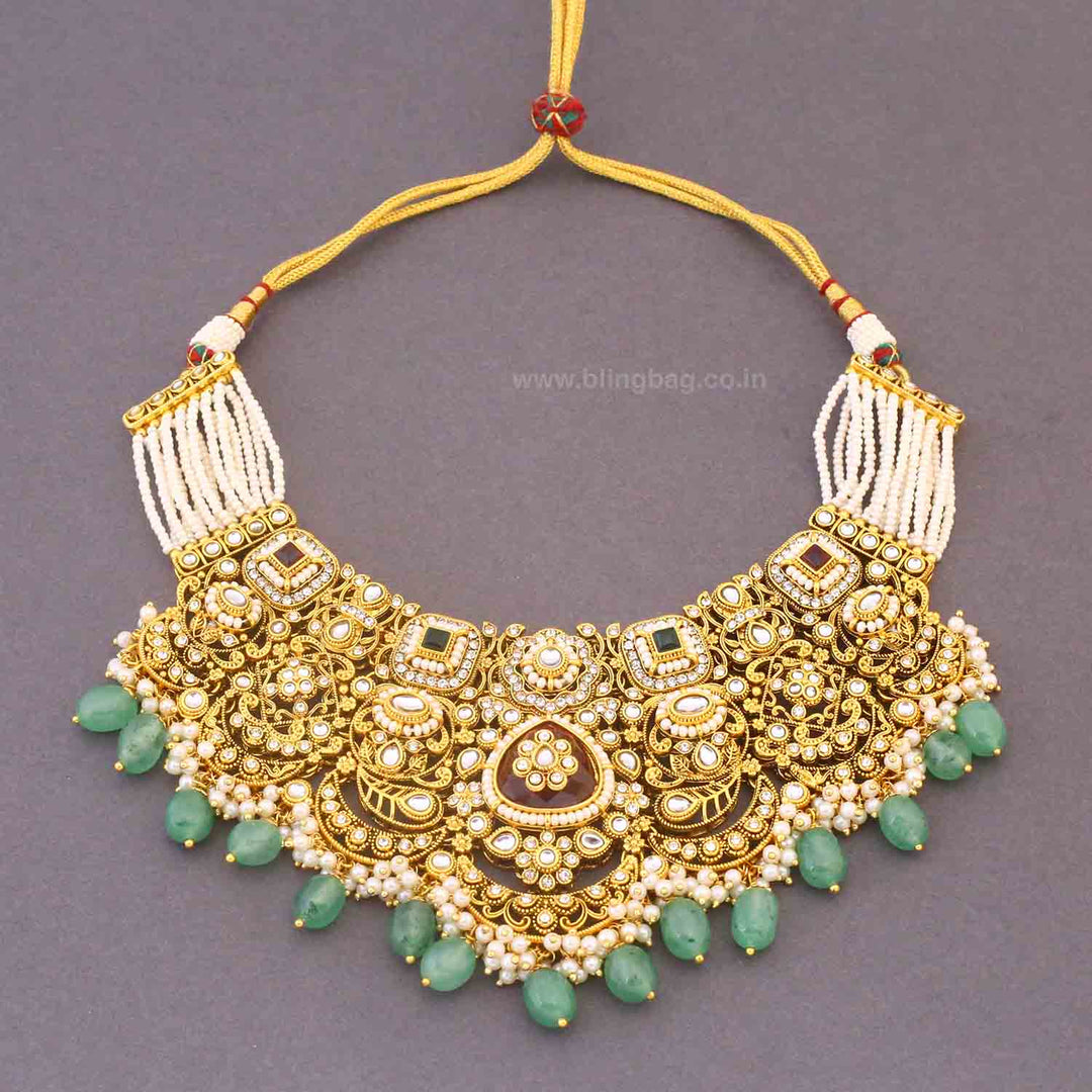 Multicolor Zayyani Bridal Jewellery Set