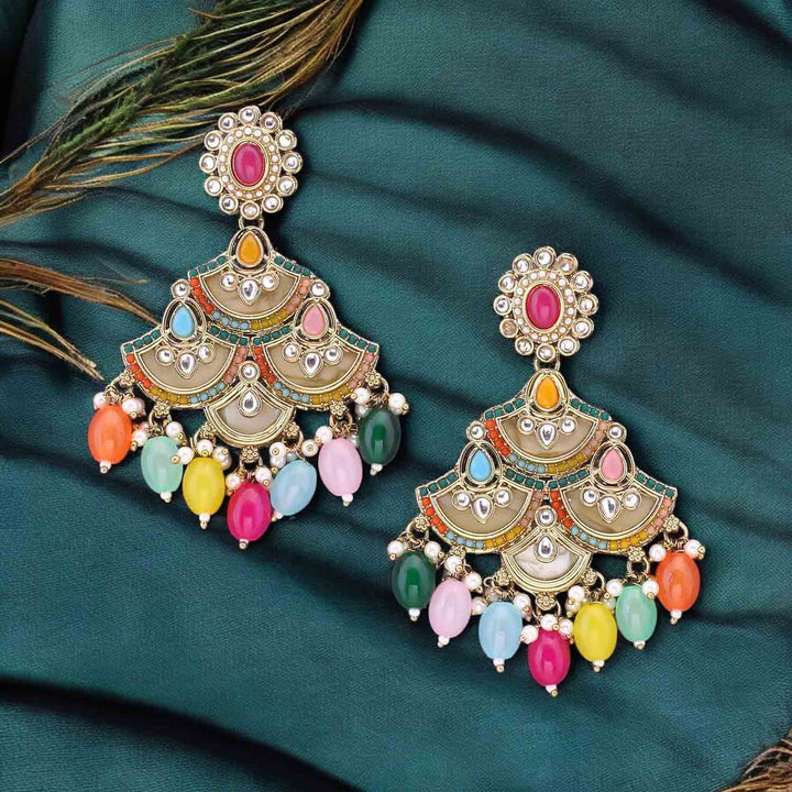 Multicolor Zehra Punjabi Chandbalis