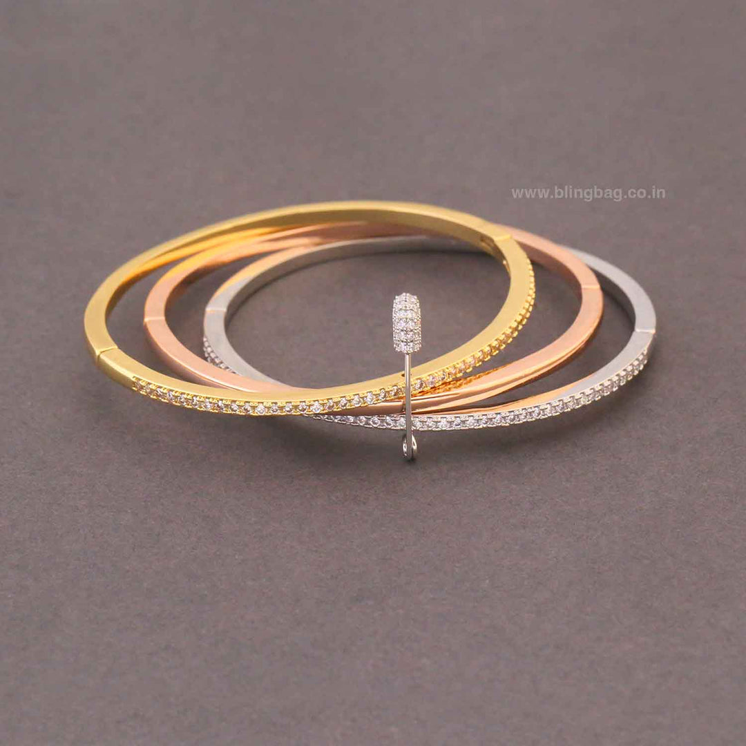 Multicolor Ziree Zirconia Combo Bracelet