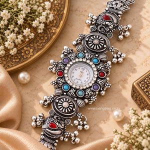 BlingBag Multicolor Zohira Oxidised Watch