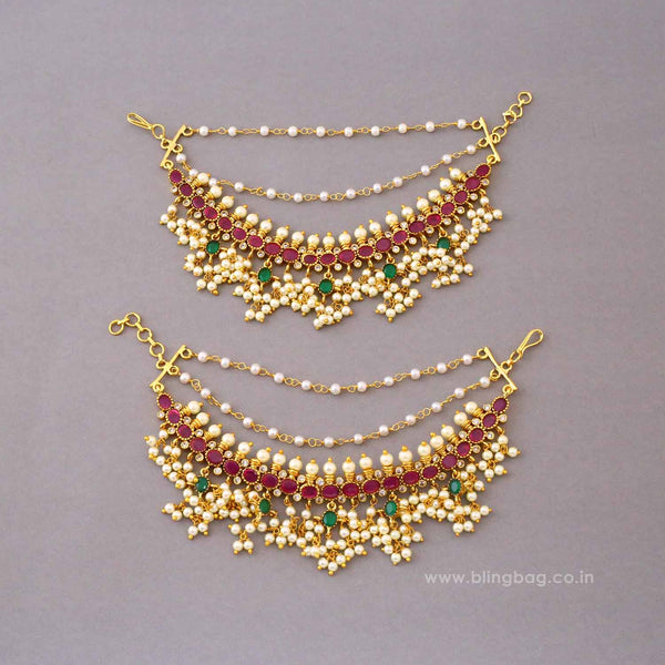 Multicolor Zoyaini Antique Ear Chain