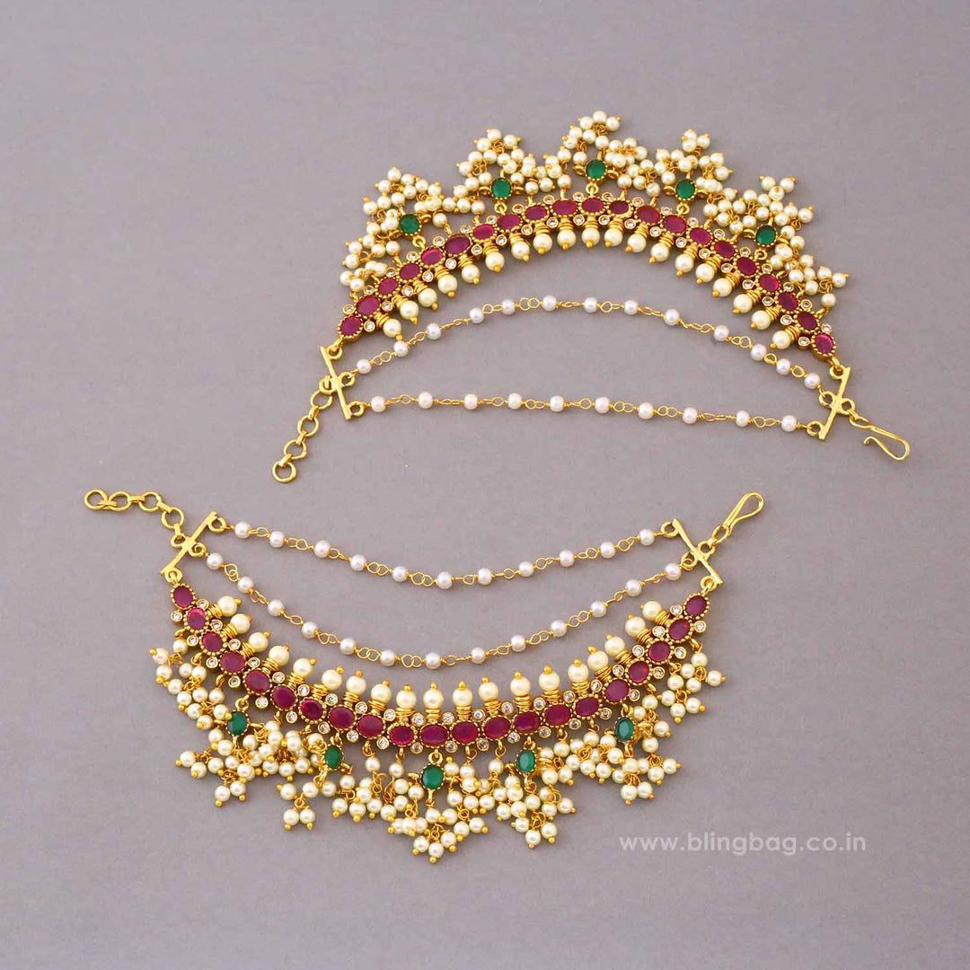 Multicolor Zoyaini Antique Ear Chain