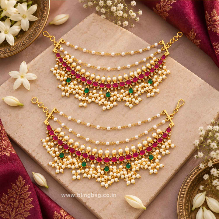 Multicolor Zoyaini Antique Ear Chain