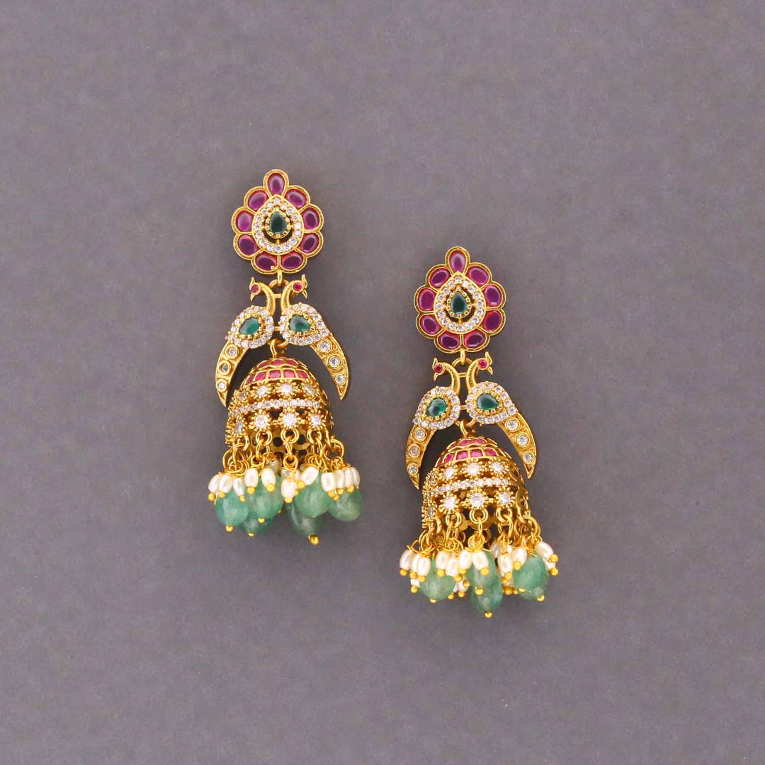 Multicolor Keerti Victorian Jhumkis