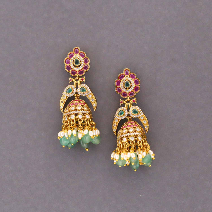 Multicolor Keerti Victorian Jhumkis