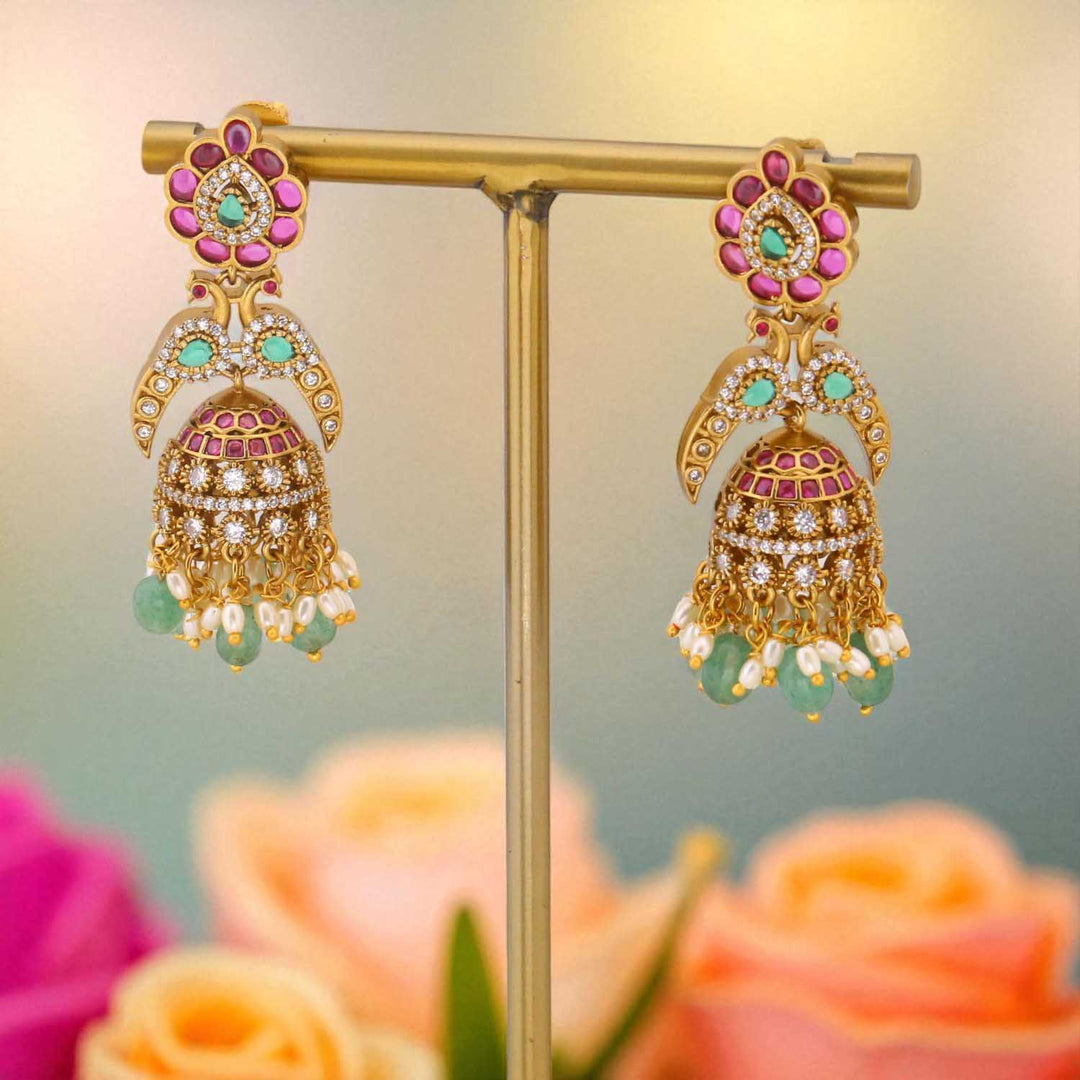 Multicolor Keerti Victorian Jhumkis