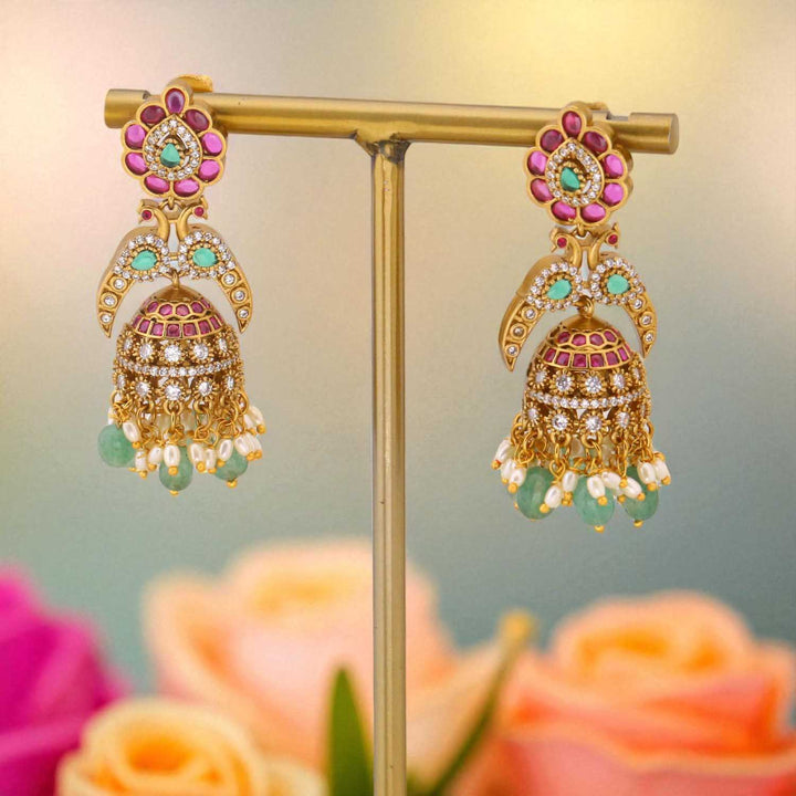 Multicolor Keerti Victorian Jhumkis