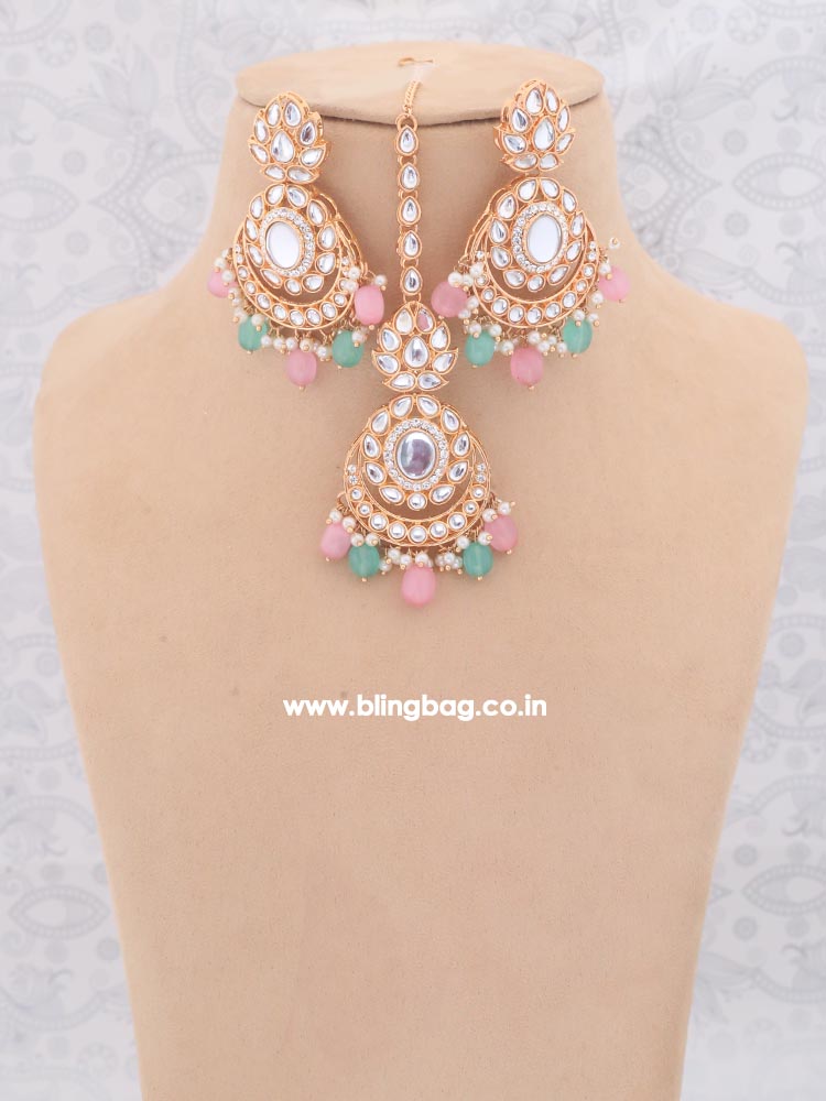 Multicolor Albina Kundan Jewellery Set