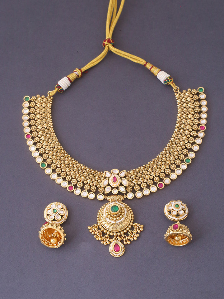 Multicolor Rupeshwari Rajwadi Set