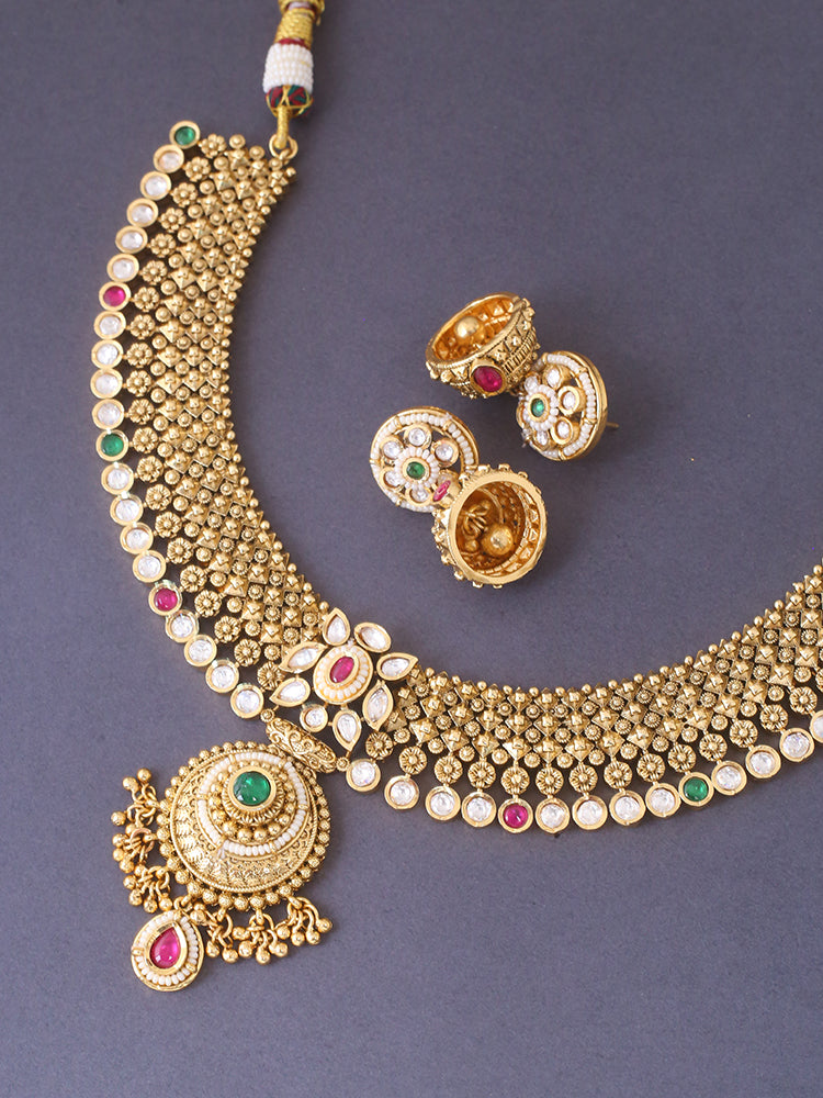 Multicolor Rupeshwari Rajwadi Set