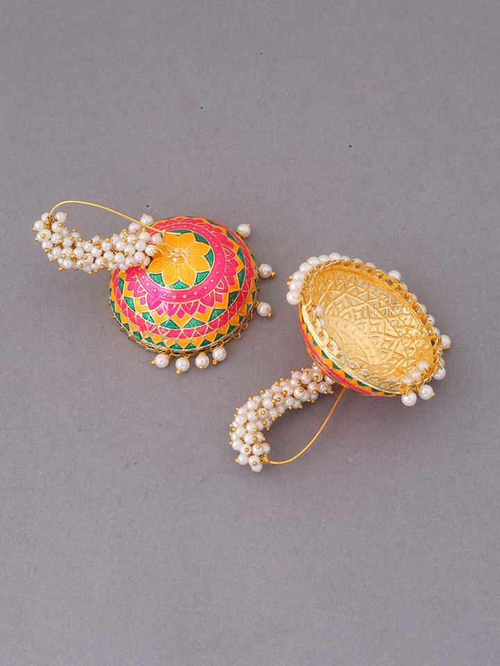 Mustard Laranya Jhumkis