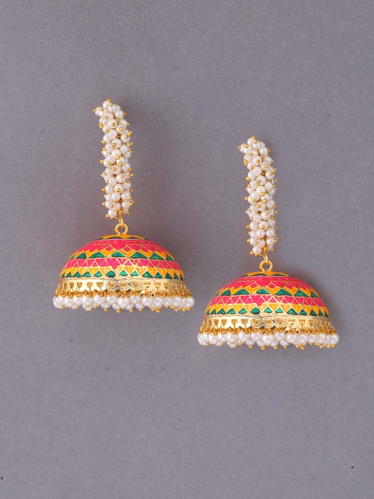 Mustard Laranya Jhumkis