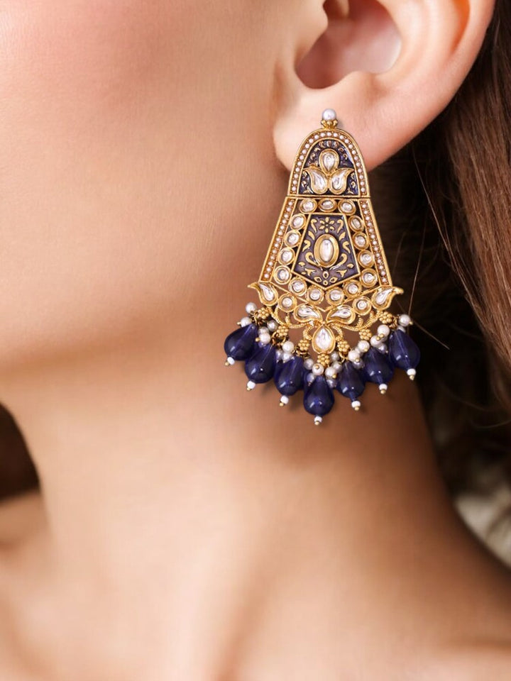 Navy Aasavari Danglers