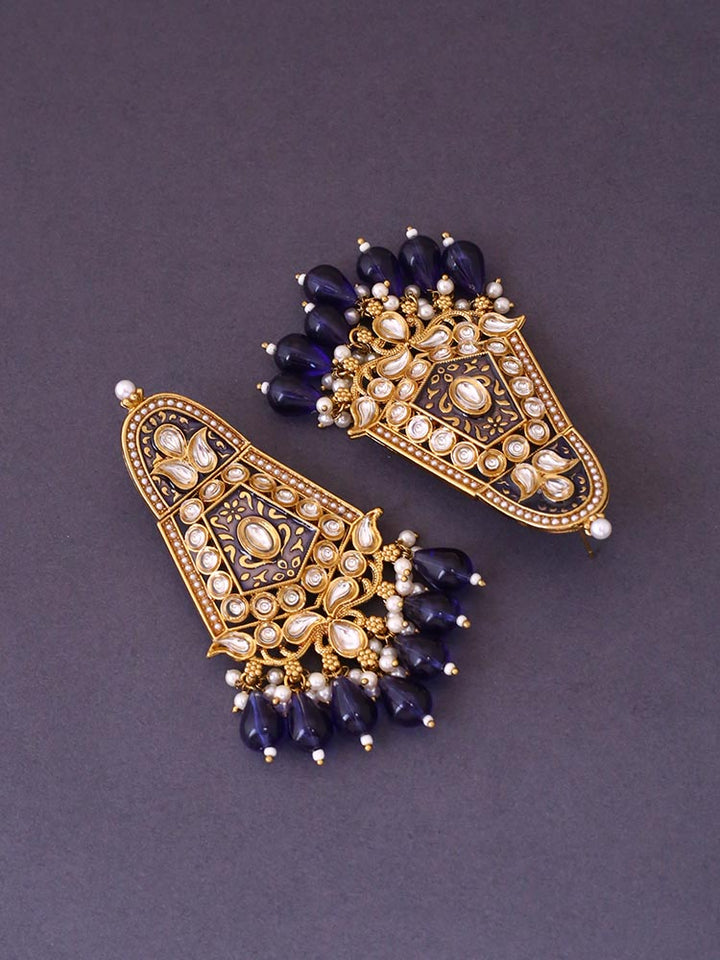 Navy Aasavari Danglers