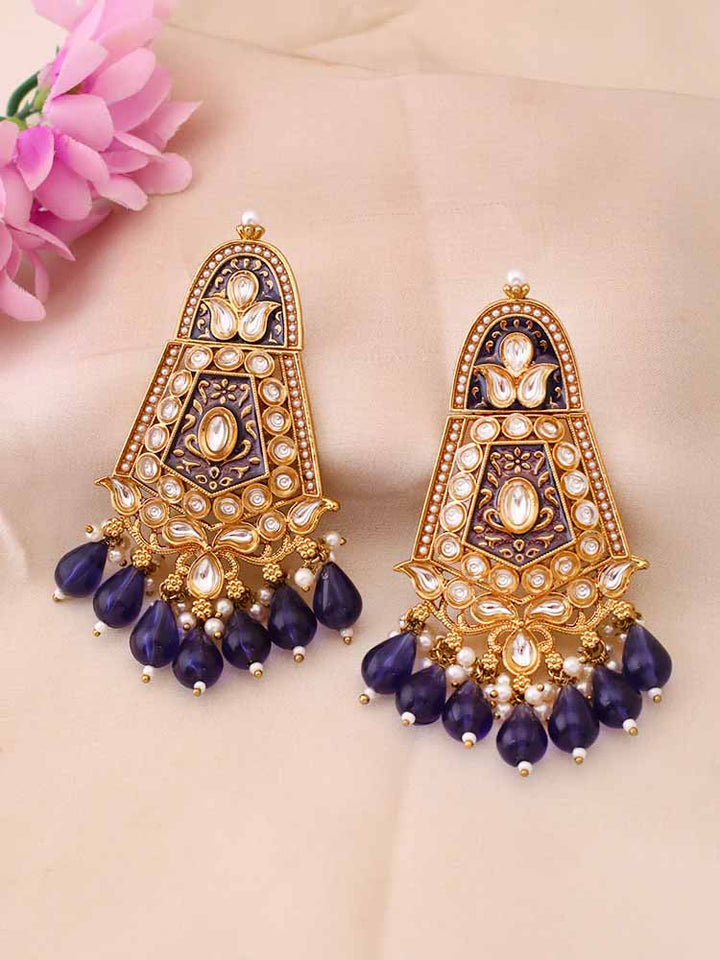 Navy Aasavari Danglers