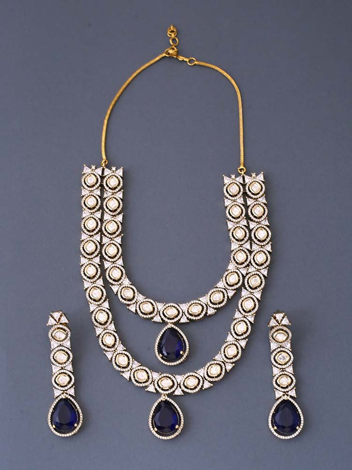 Navy Aleena Victorian Jewellery Set  - New Arrival