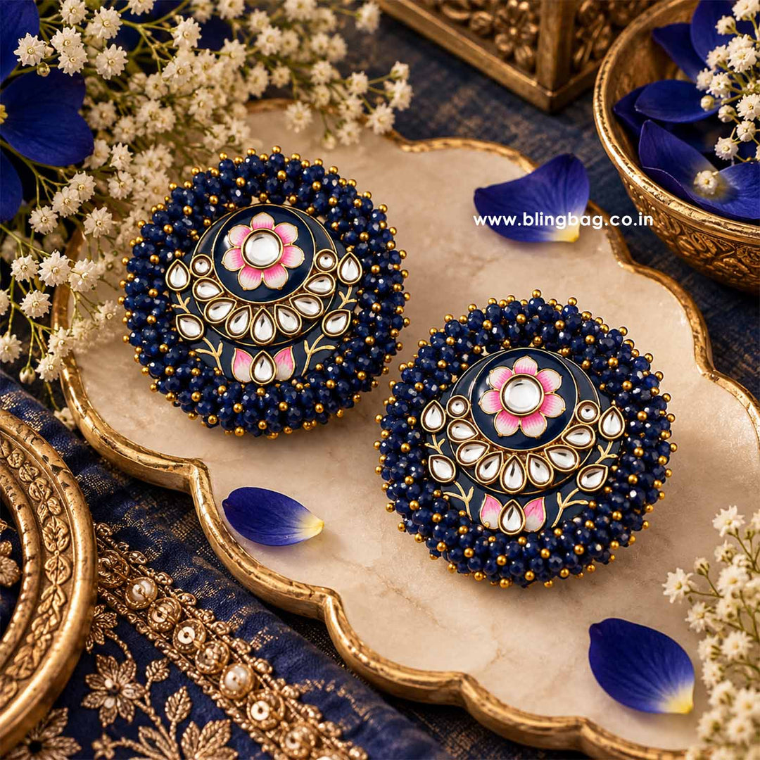 Navy Anju Studs