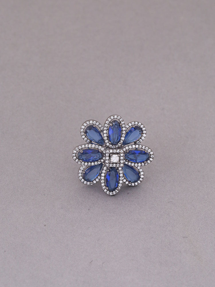 Navy Athina Zirconia Ring - EOSS