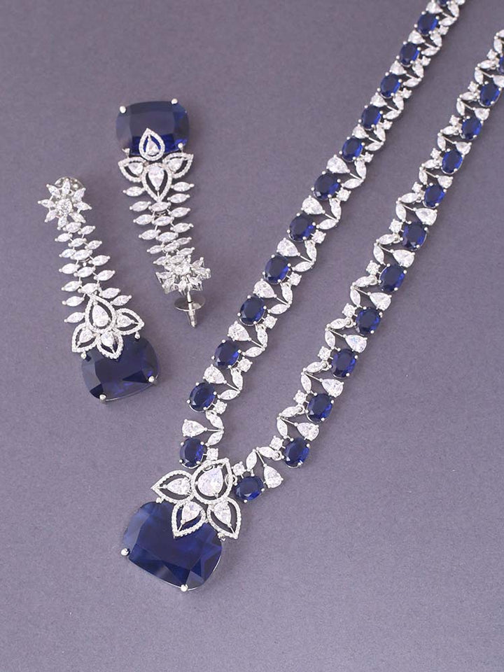Navy Bianca Zirconia Jewellery Set