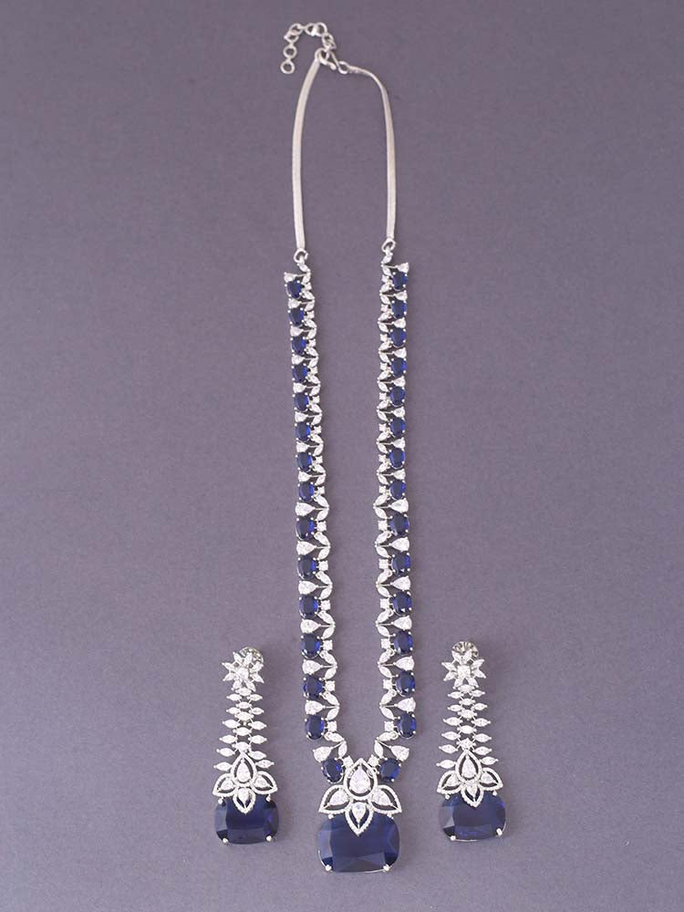 Navy Bianca Zirconia Jewellery Set