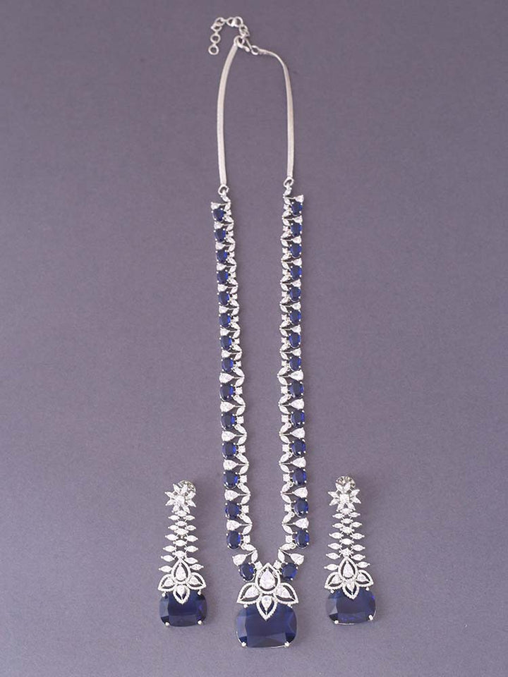 Navy Bianca Zirconia Jewellery Set