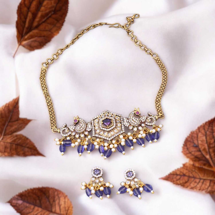 Purple Ceca Victorian Jewellery Set - New Arrival