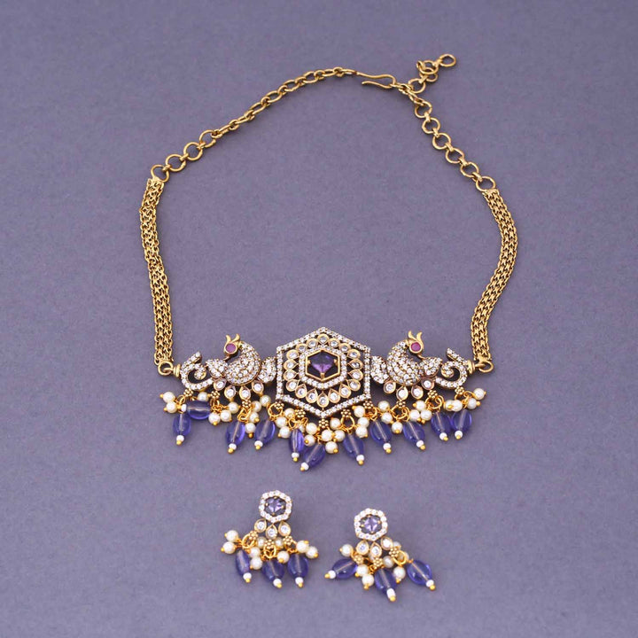 Purple Ceca Victorian Jewellery Set - New Arrival