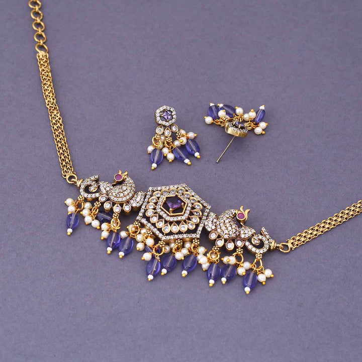 Purple Ceca Victorian Jewellery Set - New Arrival