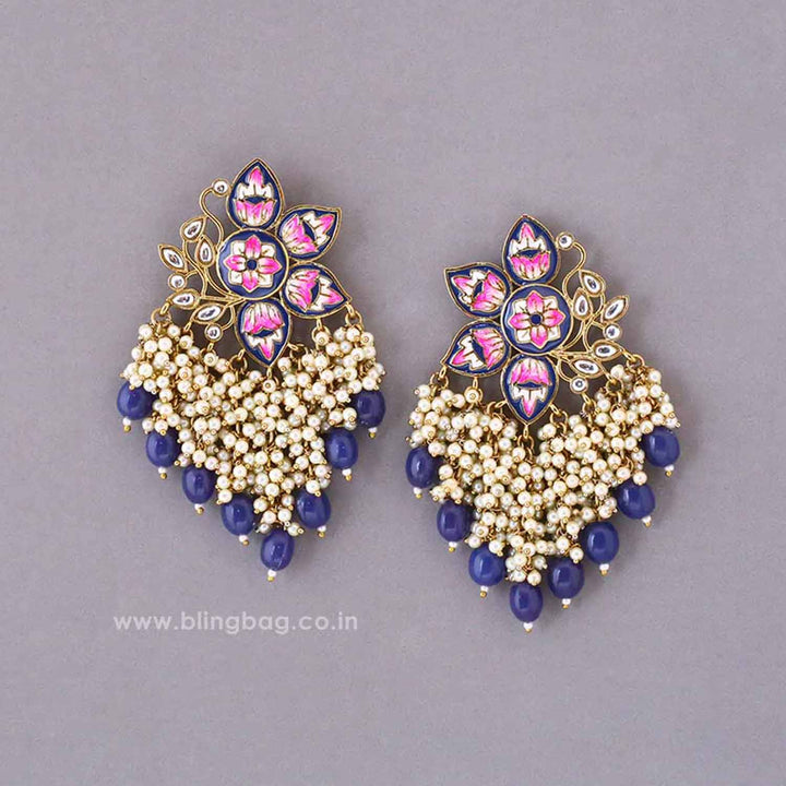Navy Chakrika Danglers - EOSS