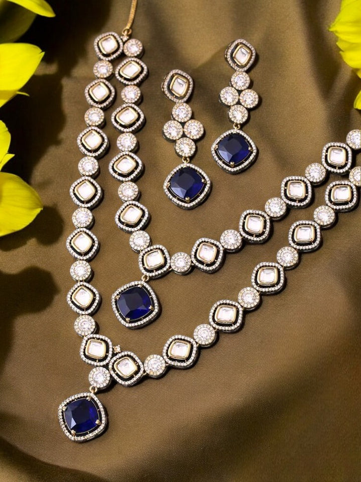 Navy Daiko Victorian Jewellery Set