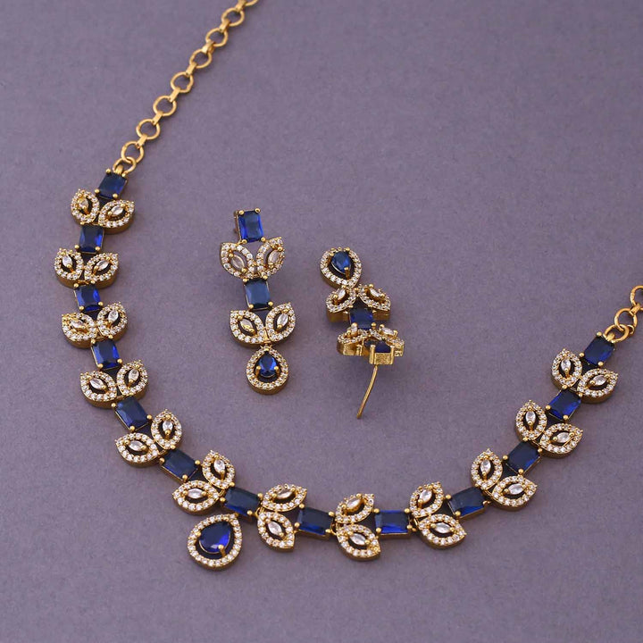 Navy Delina Victorian Jewellery Set- New Arrival