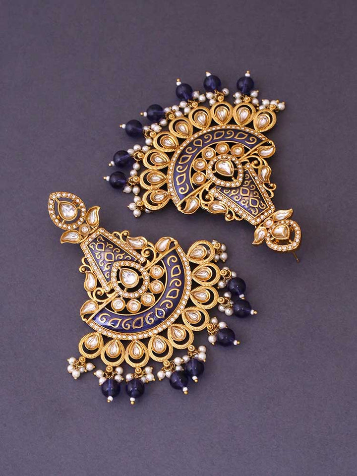 Navy Dhanshree Chandbalis