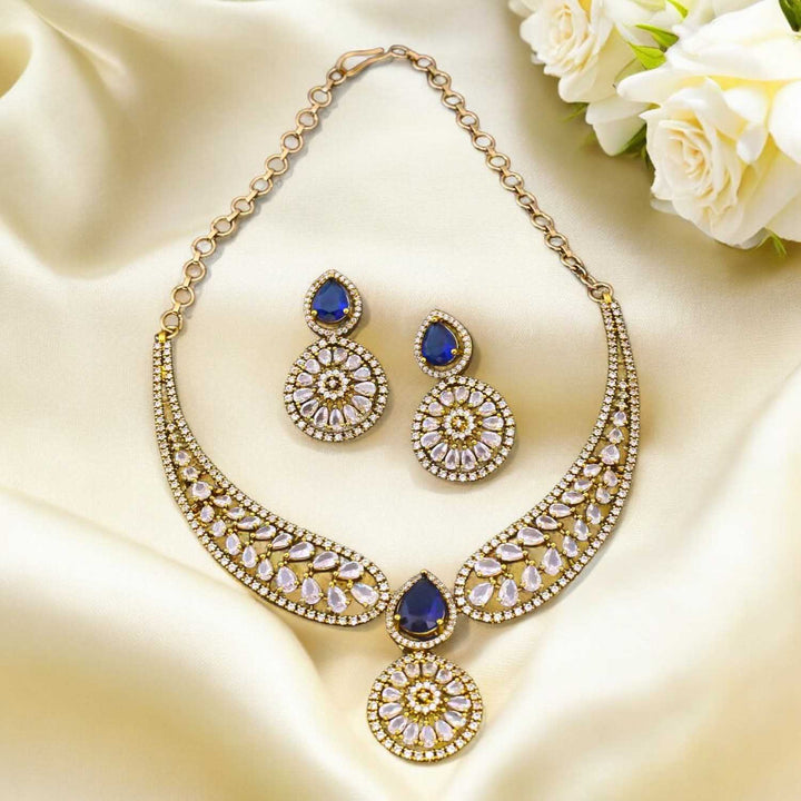 Navy Edel Hasli Victorian Jewellery Set - New Arrival