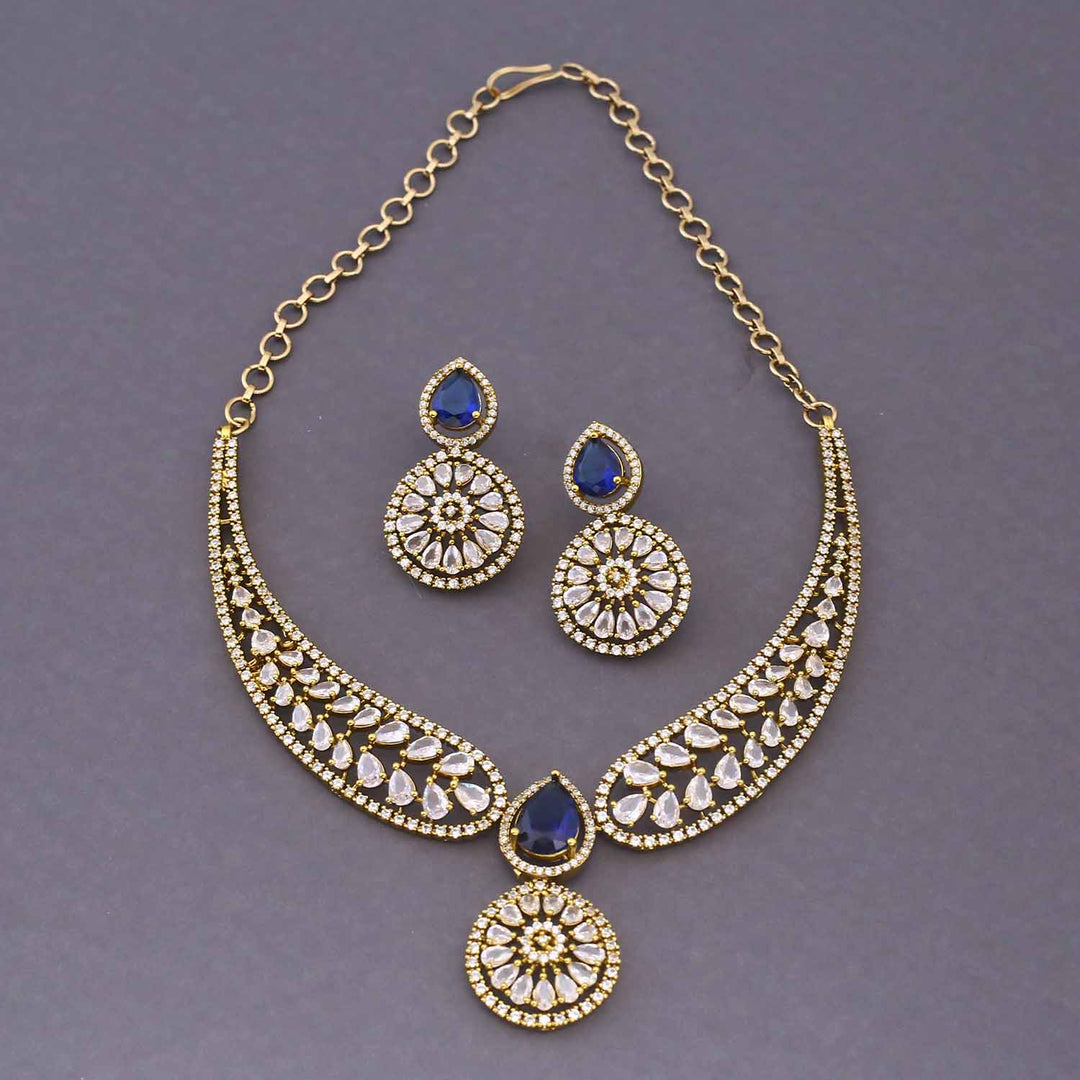 Navy Edel Hasli Victorian Jewellery Set - New Arrival