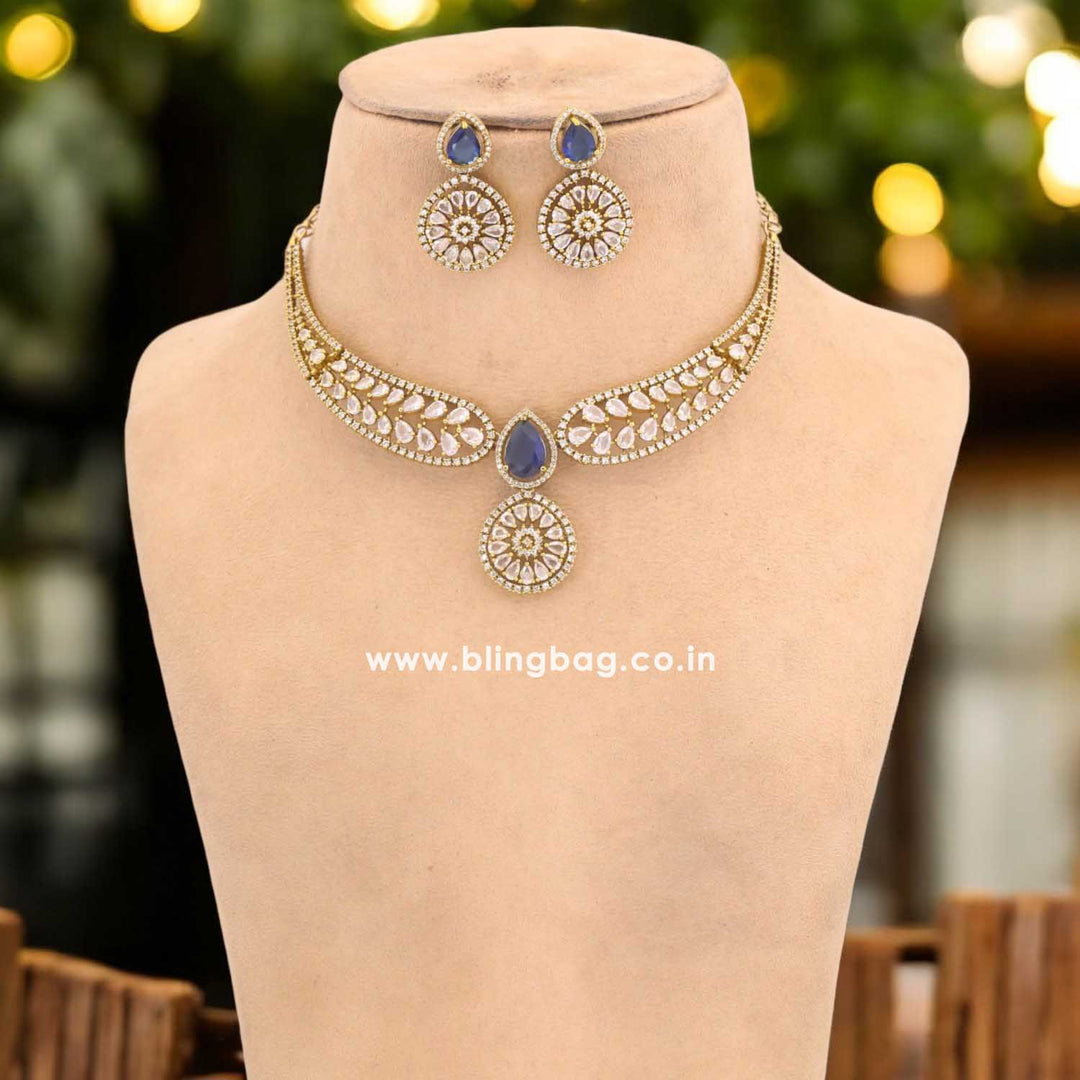 Navy Edel Hasli Victorian Jewellery Set - New Arrival