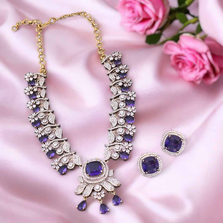 Purple Ema Victorian Jewellery Set - New Arrival